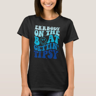 Iedereen op de boot krijgen Tipsy Retro Zomer Wav T-shirt
