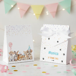 Iedereen opgeroepen voor het verjaardagsfeest van  bedankdoosjes