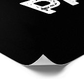 Iedereen Par-t-shirt Funny Golf Pun Dark BG Poster (Hoek)