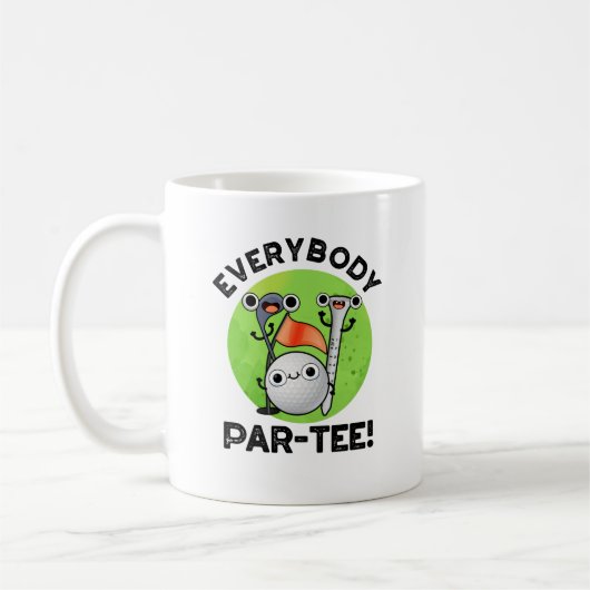 Iedereen Par-t-shirt Funny Golf Pun Koffiemok (Links)
