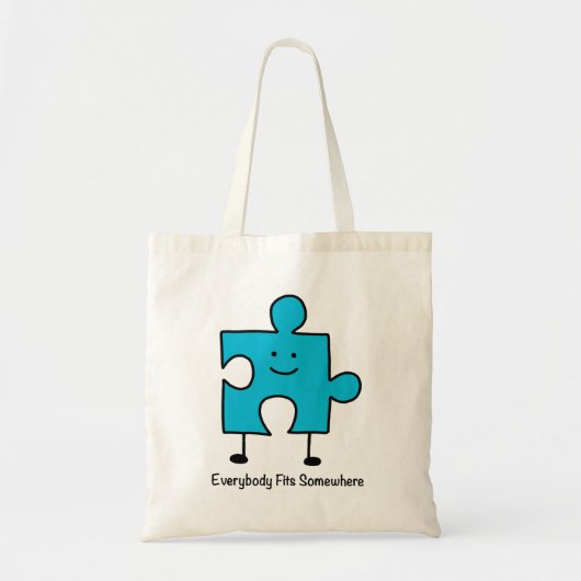 Iedereen past ergens bij Canvas tas (Voorkant)