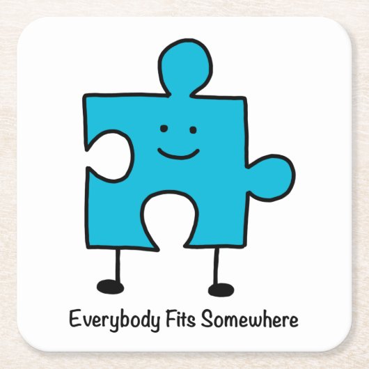 Iedereen past ergens in papieren Onderzetter (Voorkant)