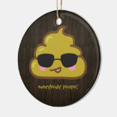 iedereen poeit keramisch ornament (Links)