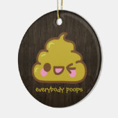 iedereen poeit keramisch ornament (Links)