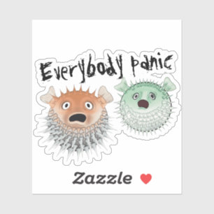 Iedereen raakt in paniek sticker