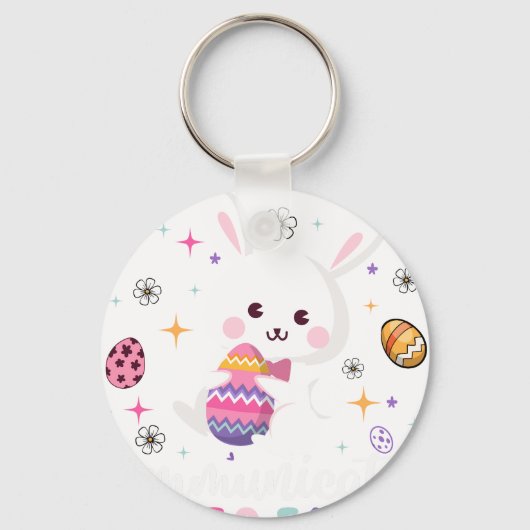 iedereen, retro, vintage sleutelhanger (Voorkant)