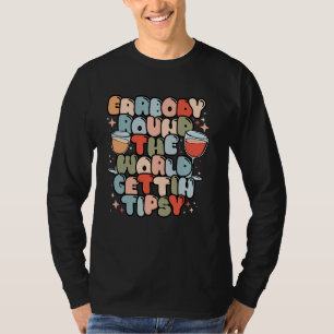 Iedereen rond de wereld krijgt Tipsy Food Wijnfest T-shirt