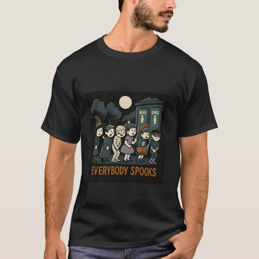Iedereen schrikt t-shirt (Voorkant)