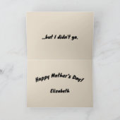 Iedereen sprong van een klif... grappige Moederdag Feestdagen Kaart (Binnen)