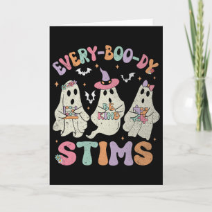 Iedereen stimt grappig autisme spook Halloween Sp Kaart