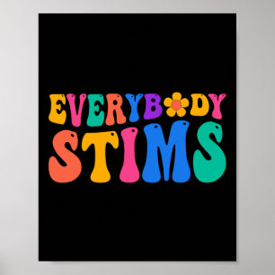Iedereen stimuleert Autism Awareness Special Ed Te Poster