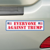 Iedereen tegen Trump-Bumpersticker Bumpersticker (Op auto)