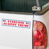 Iedereen tegen Trump-Bumpersticker Bumpersticker (Op Truck)