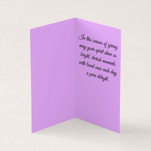 Iedereen thuis kerstkaart kaart (Binnen)