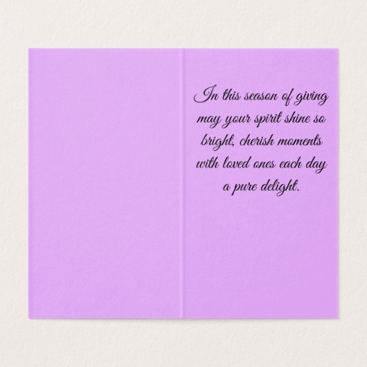 Iedereen thuis kerstkaart kaart (Binnenkant ongevouwen)