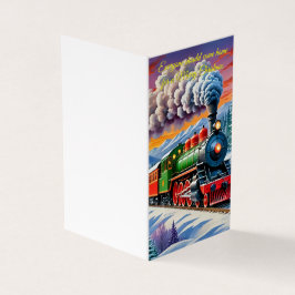 Iedereen thuis kerstkaart kaart