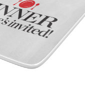 Iedereen uitgenodigd snijplank (Hoek)