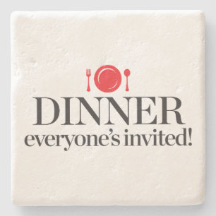 Iedereen uitgenodigd stenen onderzetter