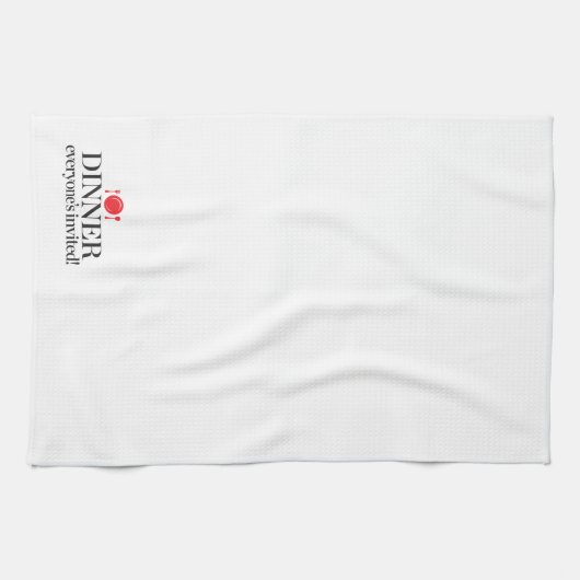 Iedereen uitgenodigd theedoek (Horizontaal)