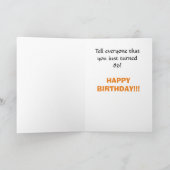 "Iedereen van een bepaalde leeftijd" Grappige verj Kaart (Binnen)