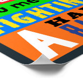 Iedereen vecht tegen een harde gevechtsklasse poster (Hoek)