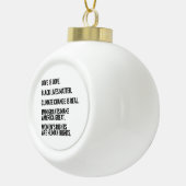 Iedereen verdient de mensenrechten keramische bal ornament (Rechts)