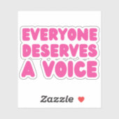 Iedereen verdient een spraaktherapeut sticker (Vel)