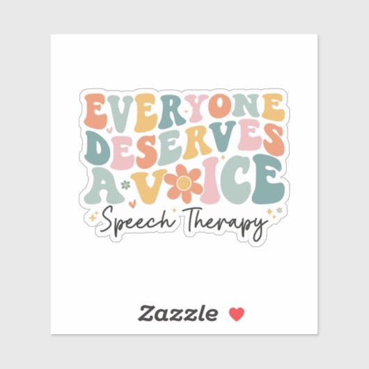 Iedereen verdient een stem sticker (Vel)