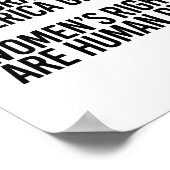 Iedereen verdient mensenrechten en klimaatverander poster (Hoek)