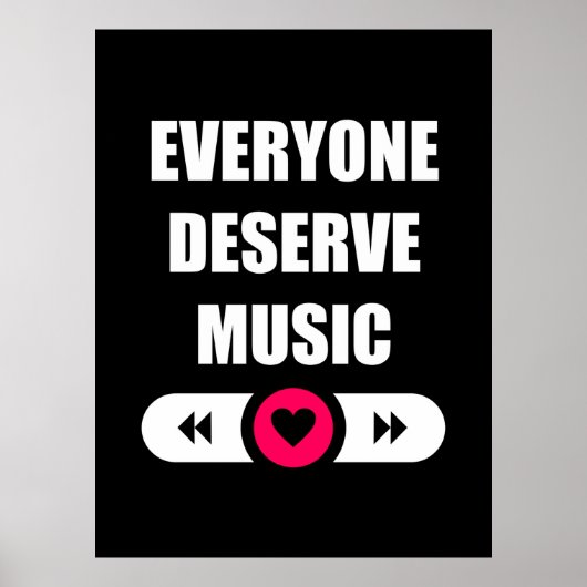 Iedereen verdient muziek poster (Voorkant)