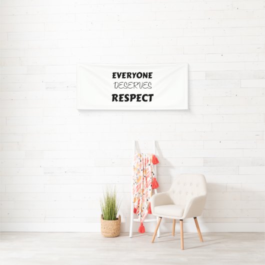 iedereen verdient RESPECT Spandoek (Insitu)
