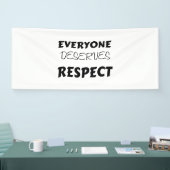 iedereen verdient RESPECT Spandoek (Beurs)