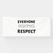 iedereen verdient RESPECT Spandoek (Horizontaal)