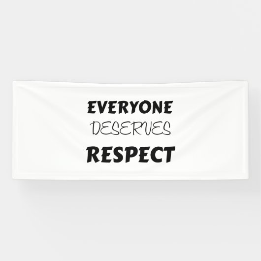 iedereen verdient RESPECT Spandoek (Horizontaal)