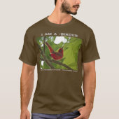 Iedereen Vogue Juvenile Summer Tanager Birder T-shirt (Voorkant)
