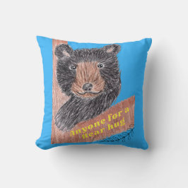 Iedereen voor een beer knuffel kussen