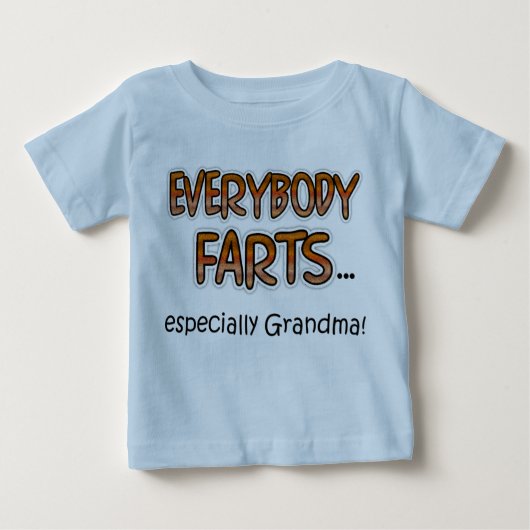 Iedereen, vooral oma. Baby T-shirt (Voorkant)
