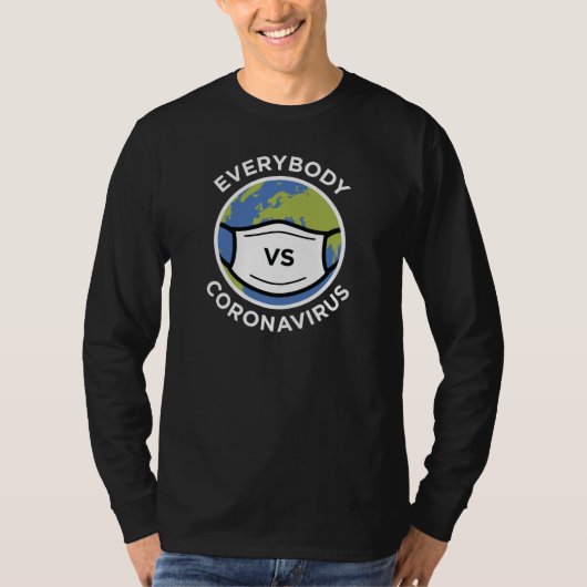 Iedereen VS Coronavirus T-shirt (Voorkant)