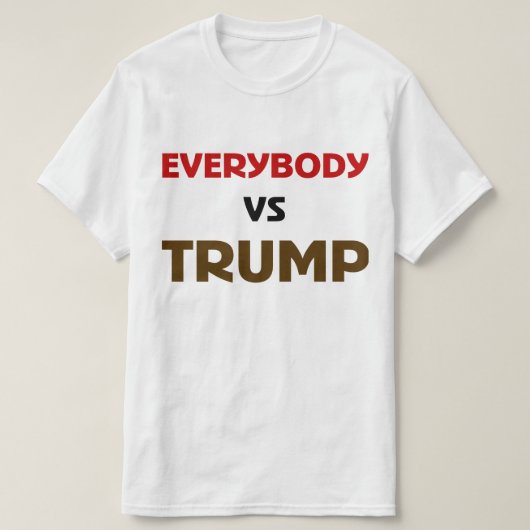Iedereen VS Trump T-shirt (Design voorkant)
