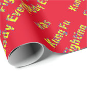 Iedereen was Kung Fu vecht Cadeaupapier (Rol Hoek)