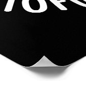 Iedereen was tofu vechten grappig eten pun donker  poster (Hoek)