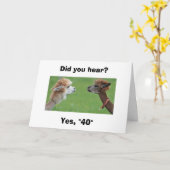 "IEDEREEN WEET" JE DRAAIT "40" KAART (Gele Bloem)