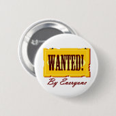 IEDEREEN WENST RONDE BUTTON 5,7 CM (Voorkant /achterkant)
