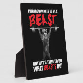 Iedereen wil een beest zijn - Beer optillen - Gym Fotoplaat (Zijkant)