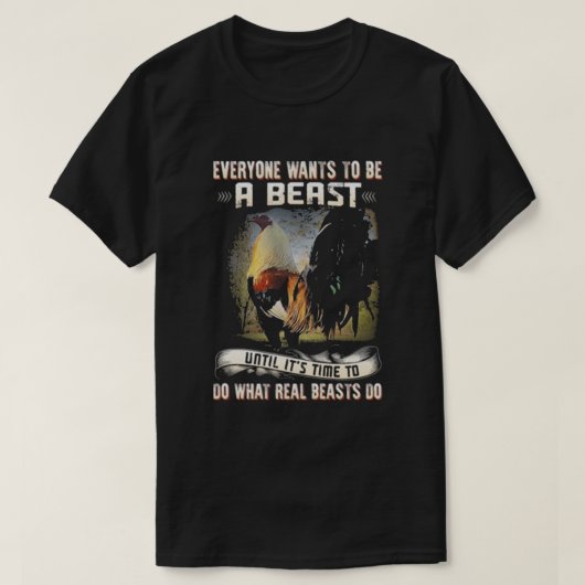 Iedereen wil een beest zijn t-shirt (Design voorkant)