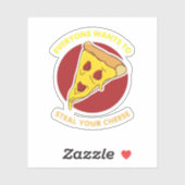 iedereen wil je kaas stelen sticker (Vel)