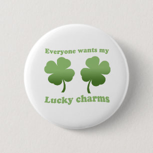 IEDEREEN WIL MIJN LUCKY CHARMS RONDE BUTTON 5,7 CM