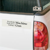 Iedereen ziet er dapper uit bumpersticker (Op Truck)