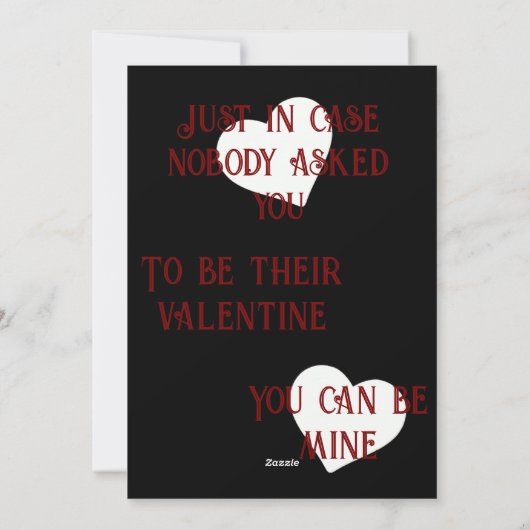 Iederéén zijn Valentijn Feestdagenkaart (Achterkant)