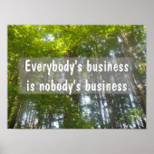 Iedereen's zakelijke Inspirerend poster (Voorkant)